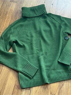 The Limited Olive Green Turtleneck Sweater